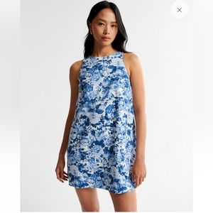Abercrombie High Neck Linen Dress